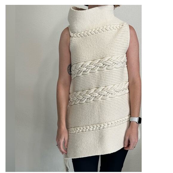 The Row Ivory Chunky Knit Tunic size XS / S Very Rare - Picture 7 of 16
